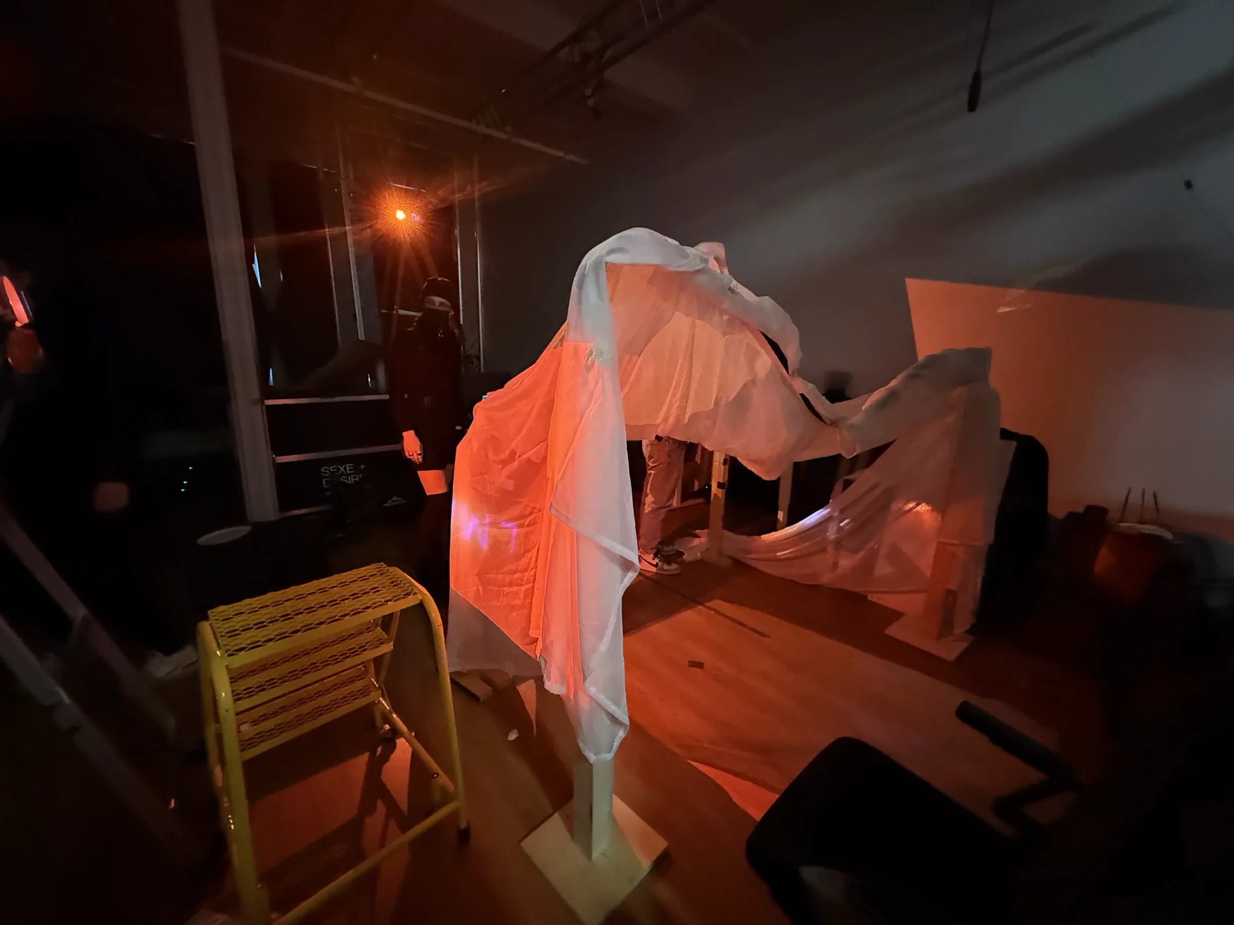 BLUR Montreal prototype installation view in studio lighting