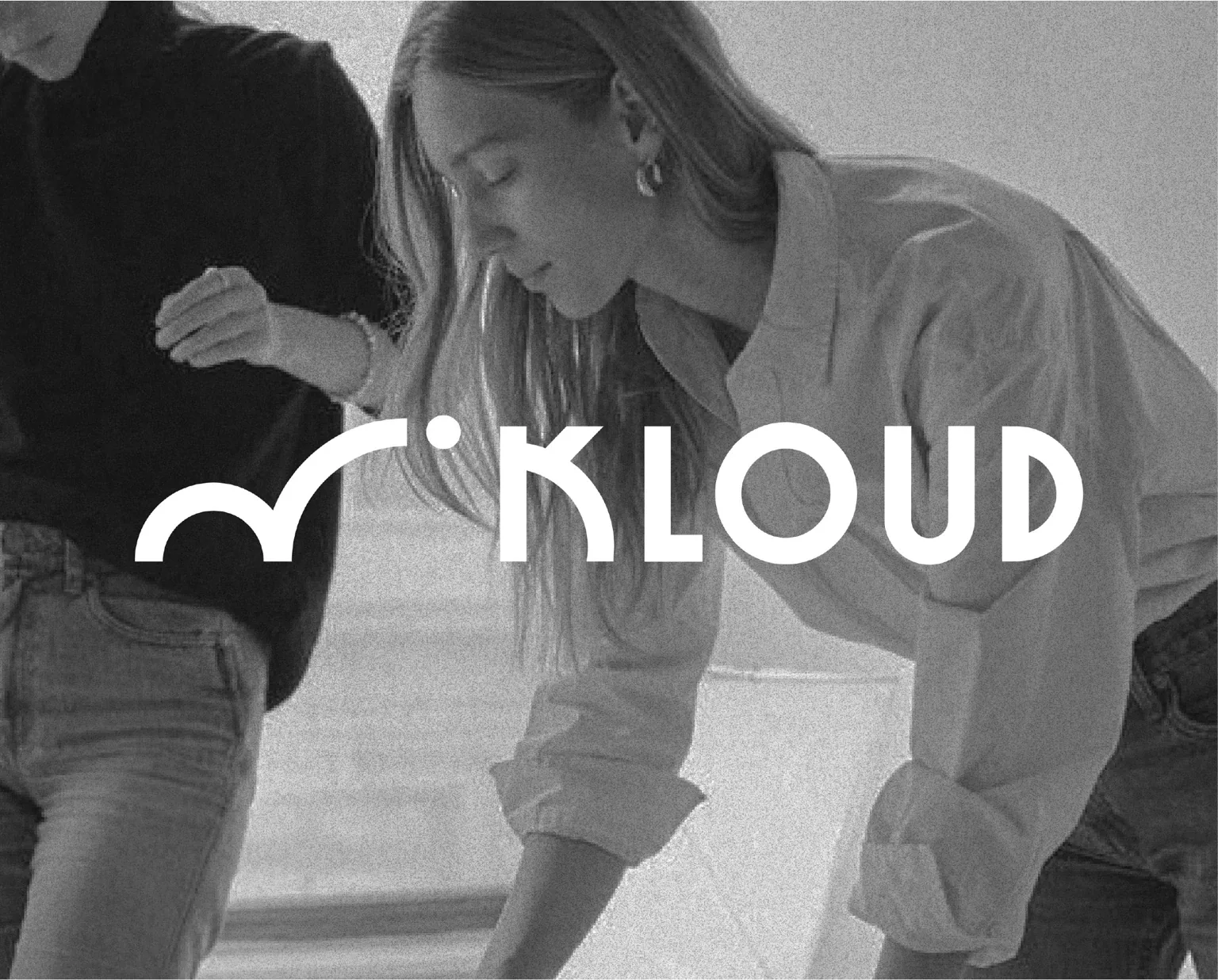 Kloud logo over human image