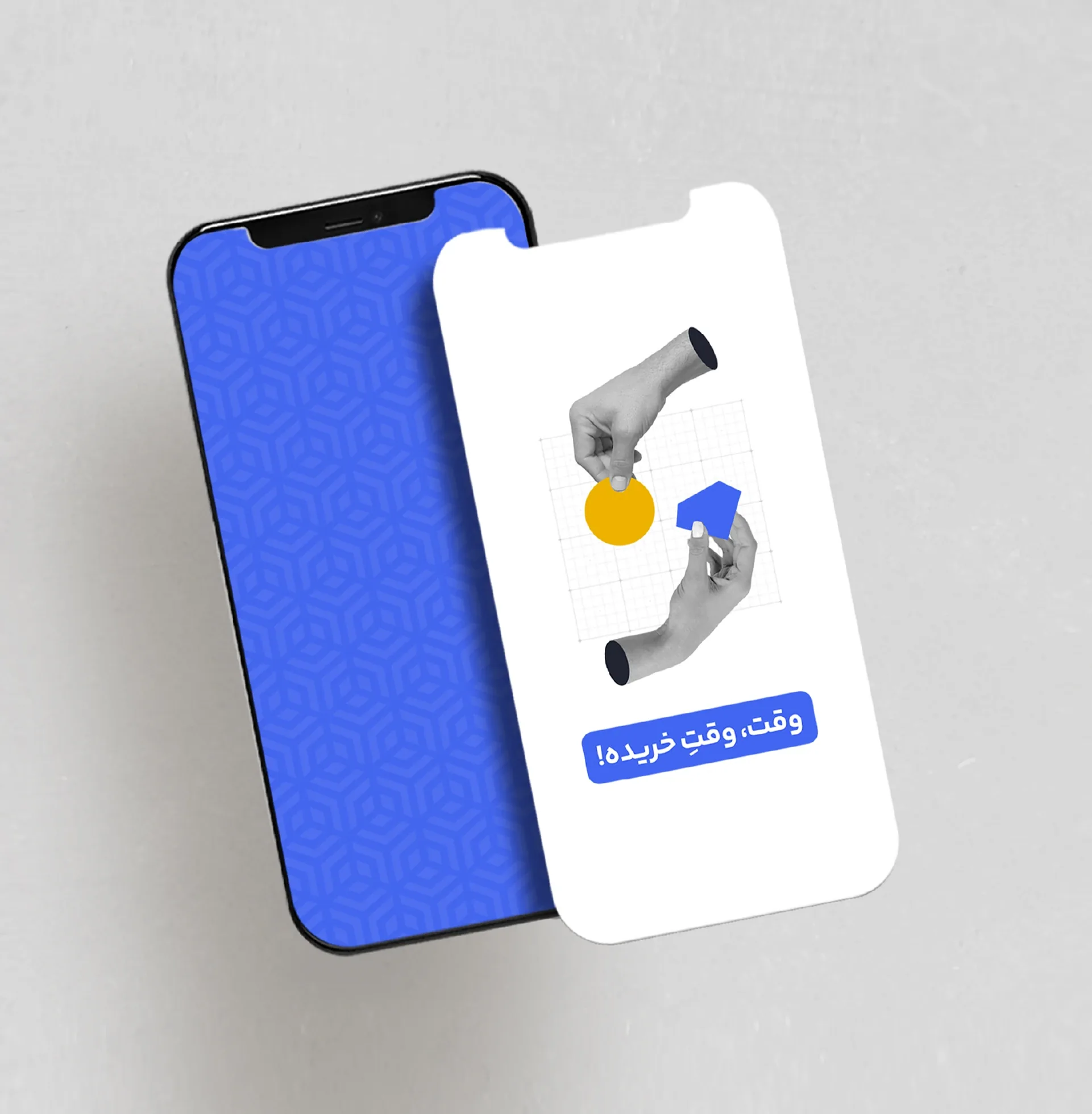Rabex mobile social story mockup with branded phone and post frame