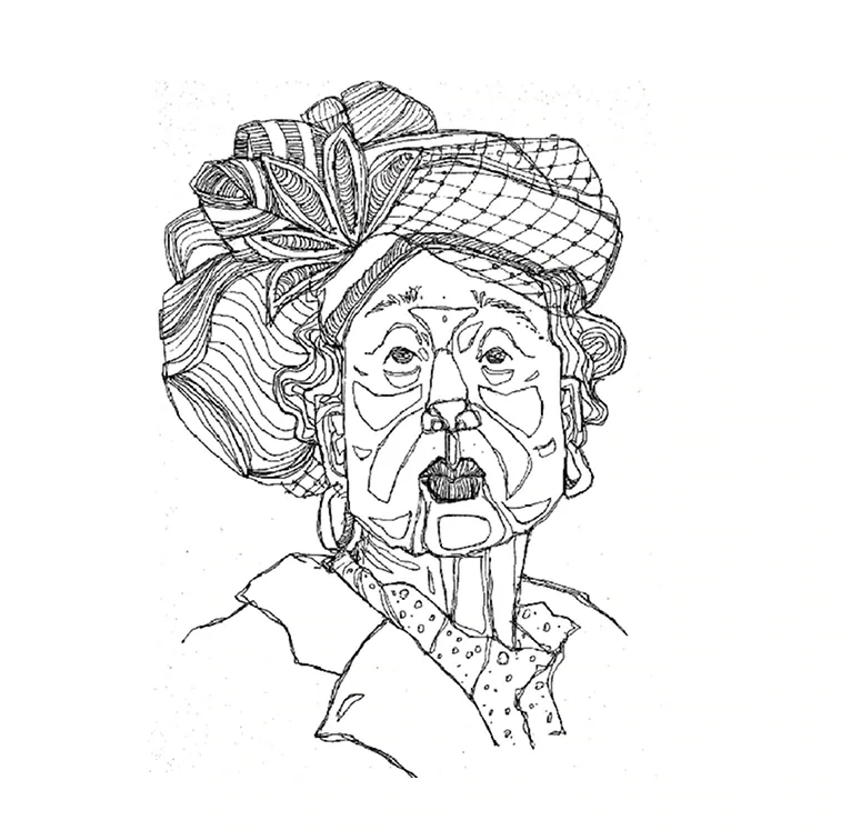 Wide-brim portrait study