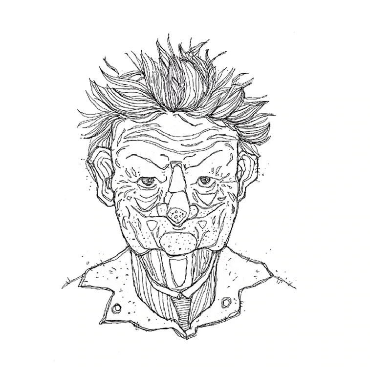 Spiky hair portrait study