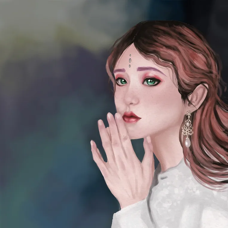 Soft color portrait study